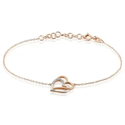 Histoire d'Or Bracelet Argent Bicolore Serapis Oxyde De Zirconium