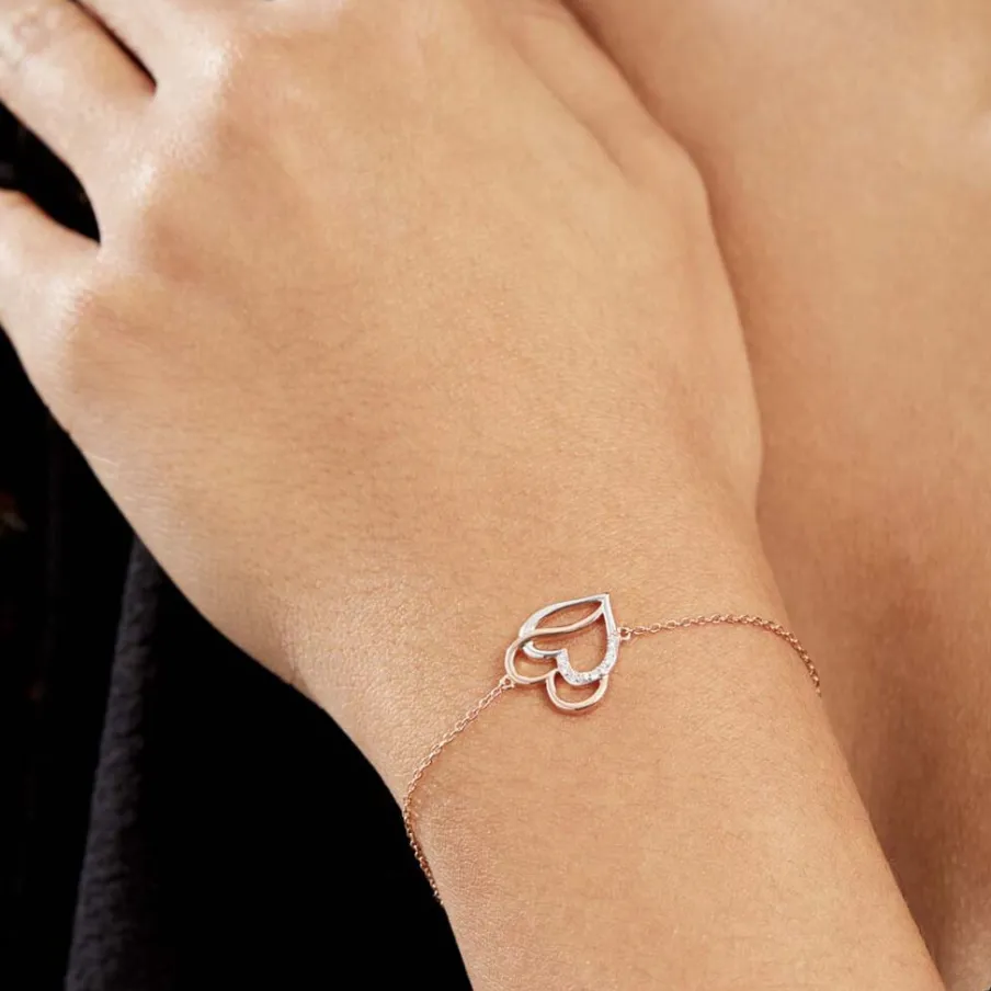 Histoire d'Or Bracelet Argent Bicolore Serapis Oxyde De Zirconium