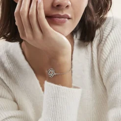 Bracelet Argent Blanc Aeson Ambre-Histoire d'Or Sale