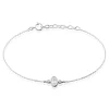 Histoire d'Or Bracelet Argent Blanc Afonso Oxyde De Zirconium