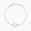 Histoire d'Or Bracelet Argent Blanc Alekdandarine
