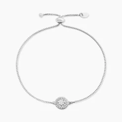 Histoire d'Or Bracelet Argent Blanc Angerona Oxydes De Zirconium
