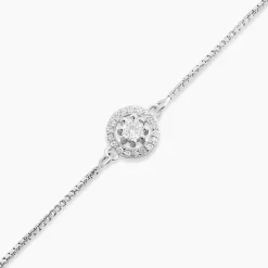 Histoire d'Or Bracelet Argent Blanc Angerona Oxydes De Zirconium