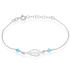 Histoire d'Or Bracelet Argent Blanc Angelika Pierres Synthetiques