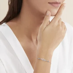 Histoire d'Or Bracelet Argent Blanc Angelika Pierres Synthetiques