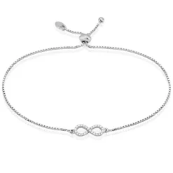Histoire d'Or Bracelet Argent Blanc Anona Oxydes De Zirconium
