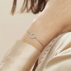 Histoire d'Or Bracelet Argent Blanc Anrai Oxydes De Zirconium