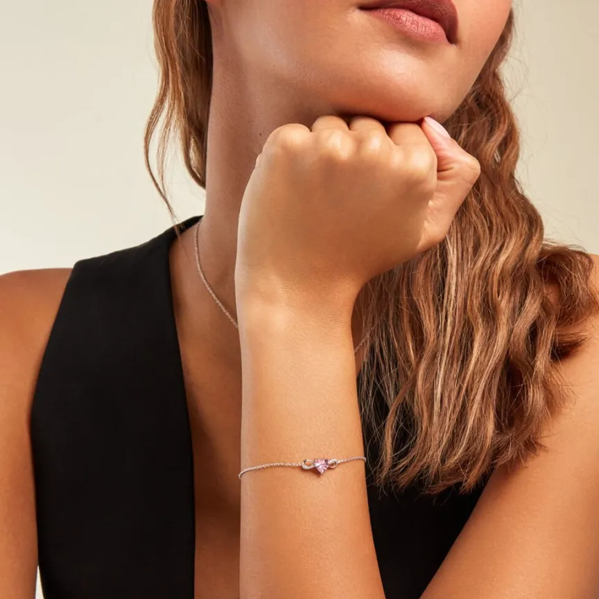 Bracelet Argent Blanc Atieno Oxyde De Zirconium-Histoire d'Or Best