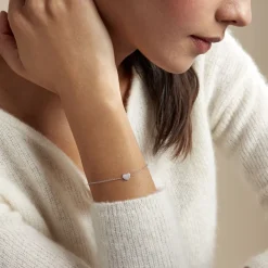 Histoire d'Or Bracelet Argent Blanc Deep In Love Oxyde De Zirconium