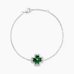 Bracelet Argent Blanc Deryn Verre Oxydes De Zirconium-Histoire d'Or Outlet