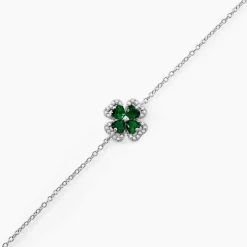 Bracelet Argent Blanc Deryn Verre Oxydes De Zirconium-Histoire d'Or Outlet