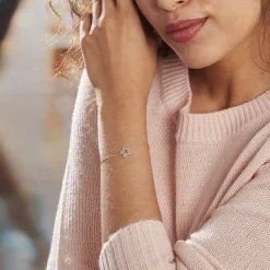 Bracelet Argent Blanc Dmitri Oxydes De Zirconium-Histoire d'Or