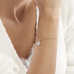 Histoire d'Or Bracelet Argent Blanc Euthalia