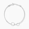 Histoire d'Or Bracelet Argent Blanc Merien