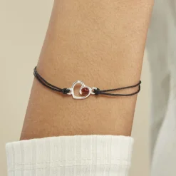 Bracelet Argent Blanc Mialy Ambre-Histoire d'Or Sale