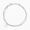 Histoire d'Or Bracelet Argent Blanc Mireio