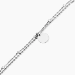 Histoire d'Or Bracelet Argent Blanc Mireio