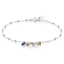 Bracelet Argent Blanc Paulino Pierres Artificelles-Histoire d'Or Clearance