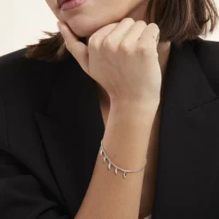 Bracelet Argent Blanc Shelia-Histoire d'Or Outlet