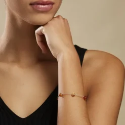 Histoire d'Or Bracelet Argent Blanc Siaae Ambres