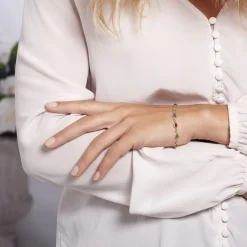 Bracelet Argent Blanc Weronika Ambre-Histoire d'Or Clearance