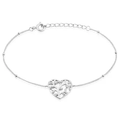 Histoire d'Or Bracelet Argent Rechef Oxydes De Zirconium
