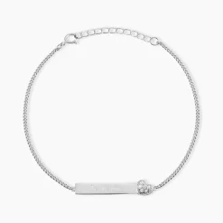 Bracelet Argent Rosule Oxydes De Zirconium-Histoire d'Or Best