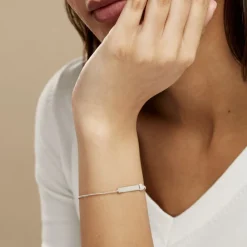 Bracelet Argent Rosule Oxydes De Zirconium-Histoire d'Or Best