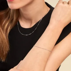 Histoire d'Or Bracelet Arletty Argent Blanc