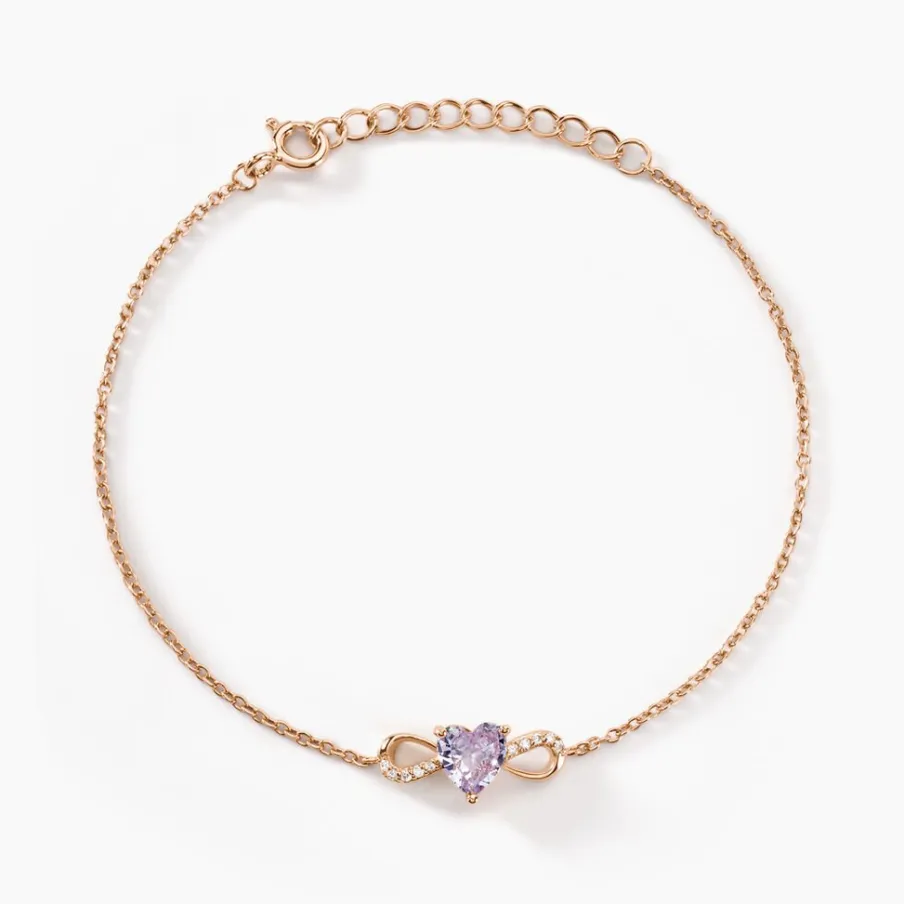 Histoire d'Or Bracelet Atieno Argent Rose Oxyde De Zirconium