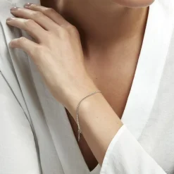 Histoire d'Or Bracelet Aune Argent Blanc