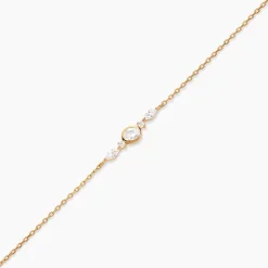 Histoire d'Or Bracelet Aurena Plaqué Or Jaune Oxyde De Zirconium