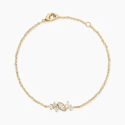 Histoire d'Or Bracelet Aurena Plaque Or Jaune Oxyde De Zirconium