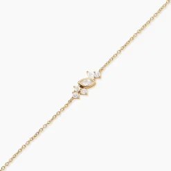 Histoire d'Or Bracelet Aurena Plaque Or Jaune Oxyde De Zirconium