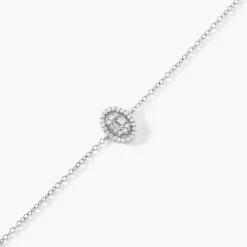 Bracelet Baroque Party Argent Blanc Oxyde De Zirconium-Histoire d'Or Discount