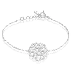Bracelet Belambra Argent Blanc Oxyde De Zirconium-Histoire d'Or Sale