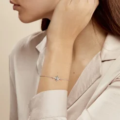 Bracelet Beverlie Argent Blanc Oxyde De Zirconium-Histoire d'Or Sale