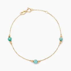 Histoire d'Or Bracelet Billy Or Jaune Turquoise