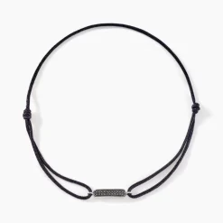 Histoire d'Or Bracelet Black Diamond Or Blanc Diamant Noirs