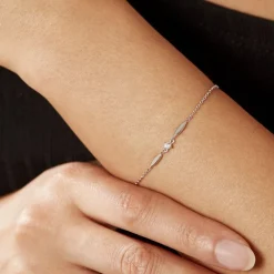 Histoire d'Or Bracelet Bormana Argent Blanc Oxyde De Zirconium