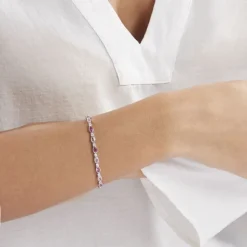 Histoire d'Or Bracelet Brielle Argent Blanc Oxyde De Zirconium