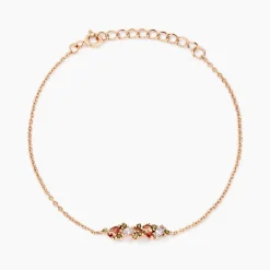 Histoire d'Or Bracelet Camelia Argent Rose Oxyde De Zirconium