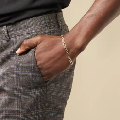 Histoire d'Or Bracelet Cameo Alternee 1/3 Or Jaune