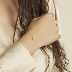 Bracelet Campsis Or Jaune Calcedoine-Histoire d'Or Best