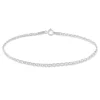 Bracelet Capucin Or Blanc Maille Marine Plate-Histoire d'Or Online