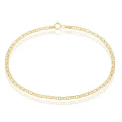 Histoire d'Or Bracelet Capucin Or Jaune Maille Marine Plate