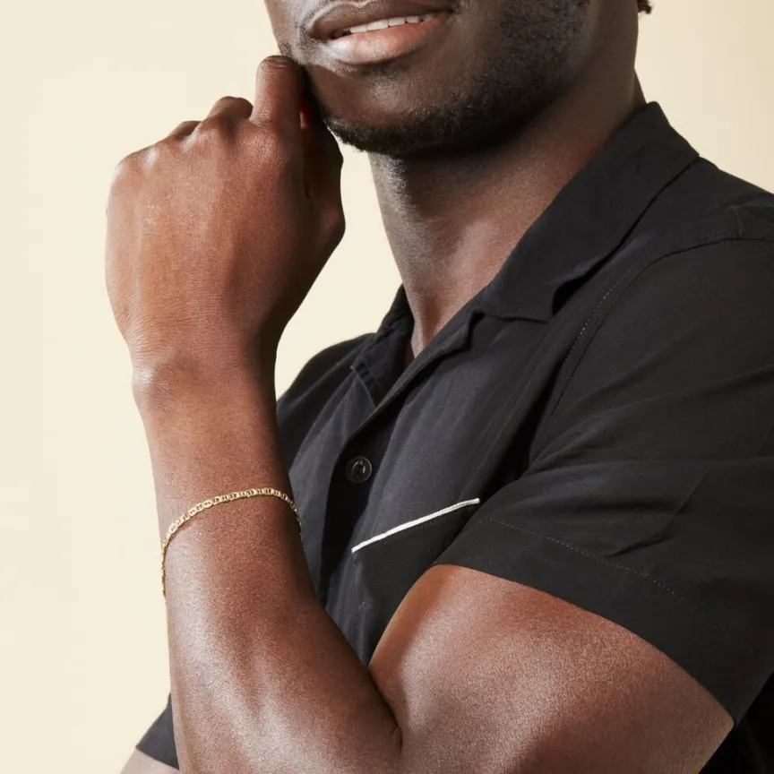 Bracelet Capucin Maille Marine Plate-Histoire d'Or Online