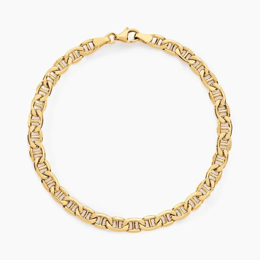 Histoire d'Or Bracelet Capucin Maille Marine Plate