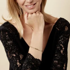 Histoire d'Or Bracelet Capucin Maille Marine Plate