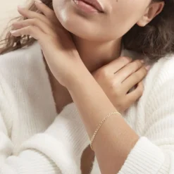 Bracelet Capucin Or Jaune Maille Marine Plate-Histoire d'Or Best